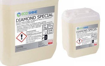 ECO SHINE DIAMOND SPECIAL 5kg Płyn nabłyszczający Nabłyszczacz  zmywarki gastronomicznej Przemysłowej Przy TWARDEJ wodzie
